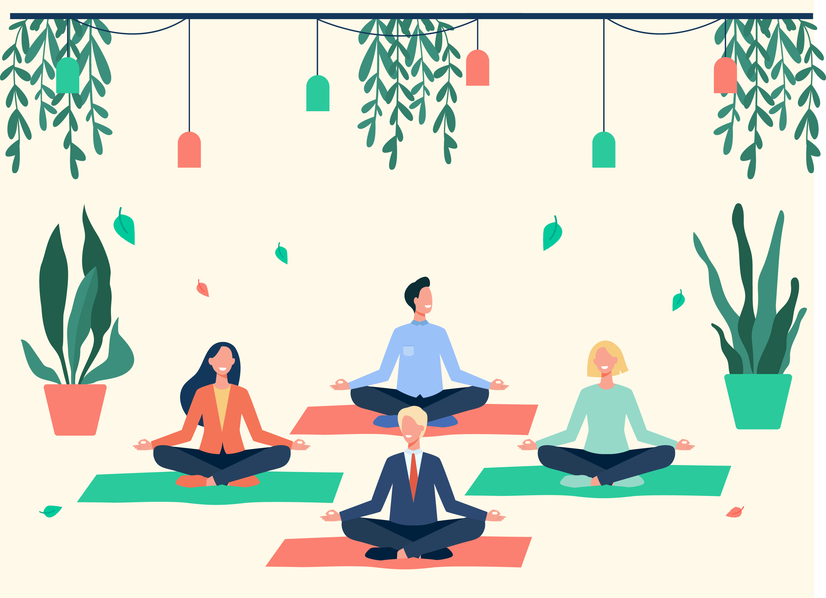 Meditacion en oficina