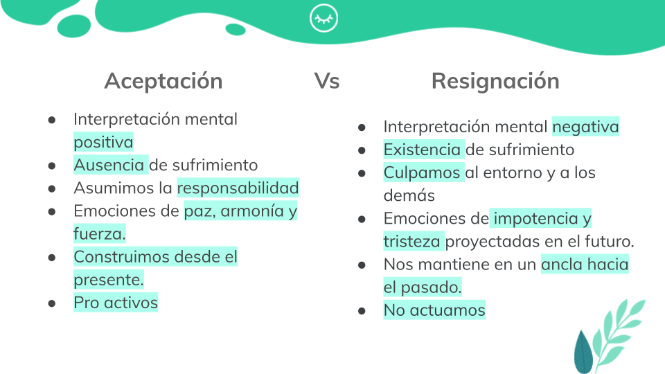 Aceptacion y la resigmancion